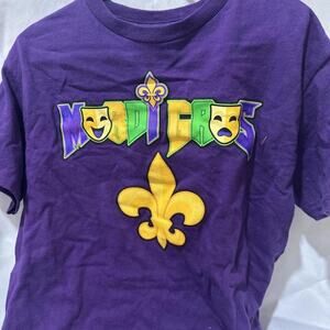 Mardi gras short sleeve shirt